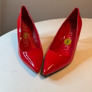 Calvin Klein Vibrant Red Heels